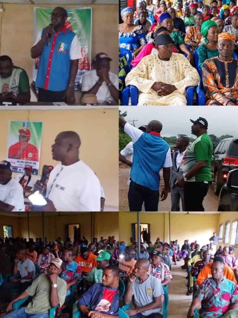 Sir Lucky Eseigbe Esq; A Grassroots Leader Engaging Stakeholders and Residents of Ewossa and Environs