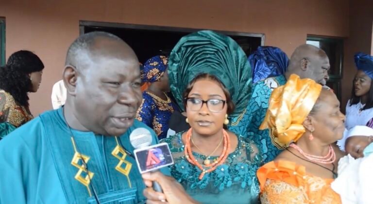 SIR LUCKY ESEIGBE FELICITATES MR. OBED WASA ON HISTORIC BABY DEDICATION